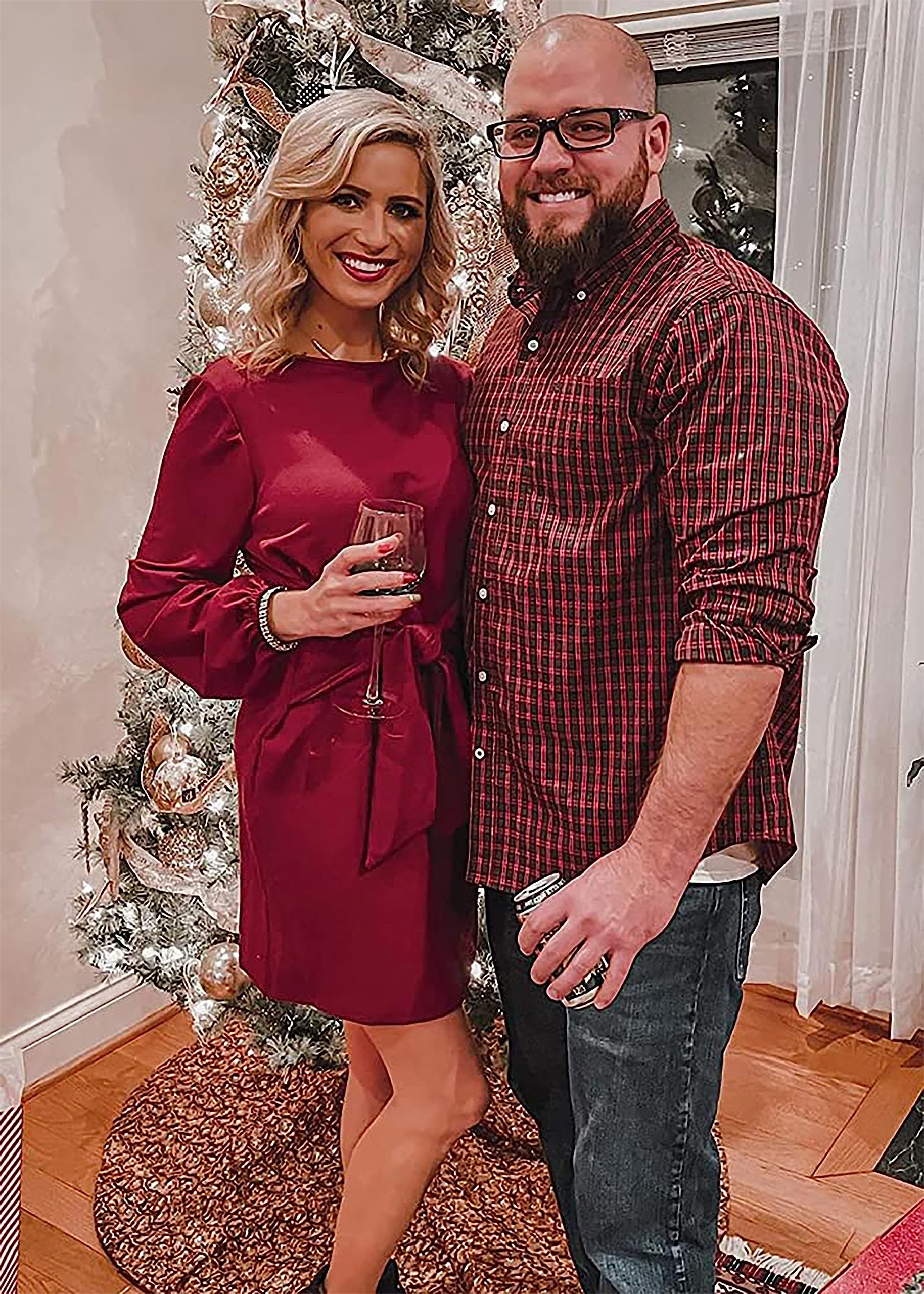 PRETTYGARDEN Womens Fall Elegant Long Lantern Sleeve Short Dress Wedding Guest Crewneck Tie Waist Knit Cocktail Dresses