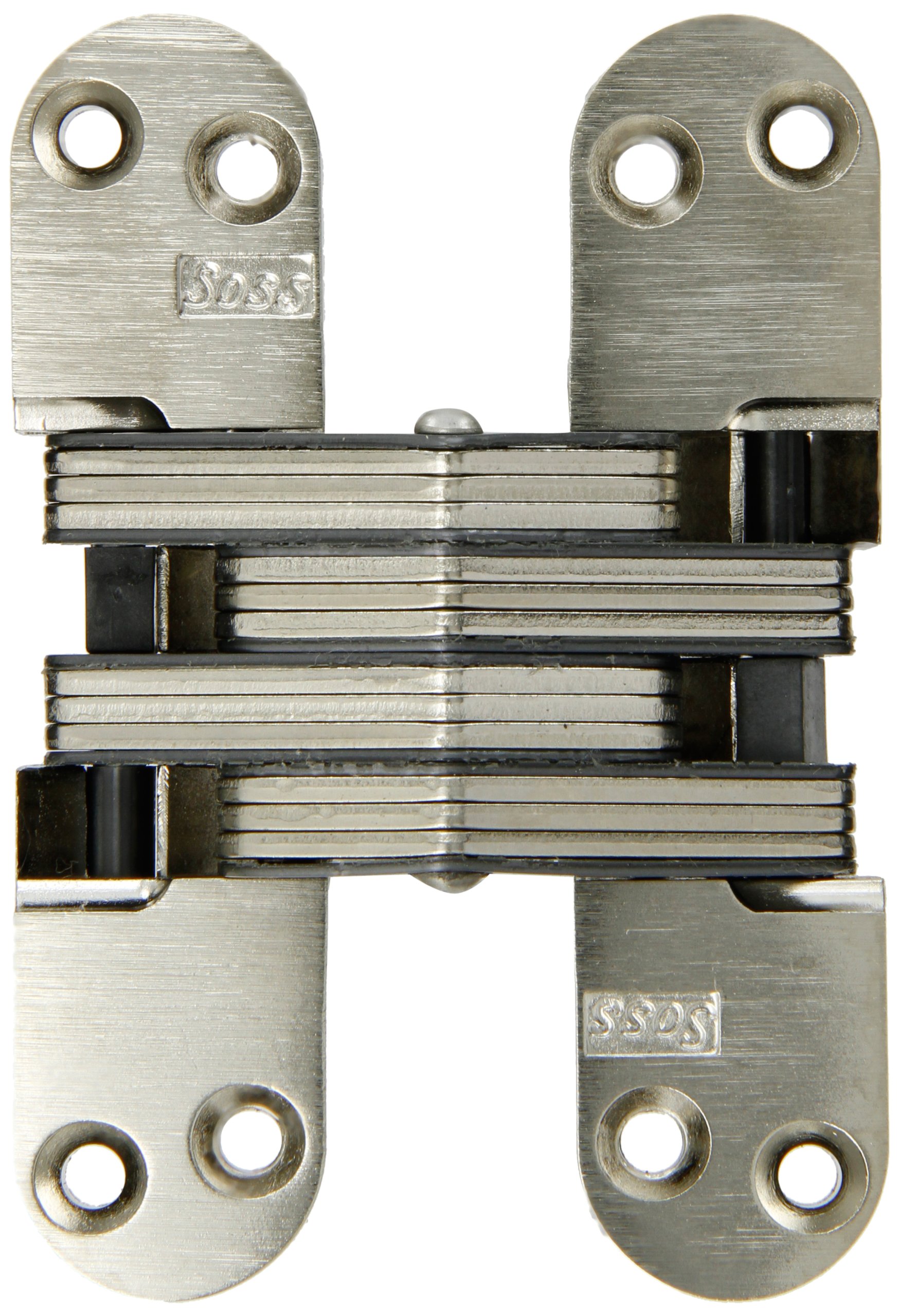 Photo 1 of SOSS Invisible Hinge Model 218 for 1-3/4" Thick Material, 20 Minute Fire Rated, Zinc, Satin Nickel Exterior Finish, Model Number 218US15