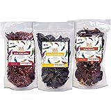 Dried Chile Peppers 3 Pack Bundle (12 oz Total) - Ancho, Guajillo, and Arbol - The Holy Trinity of Chiles - Great For Mexican
