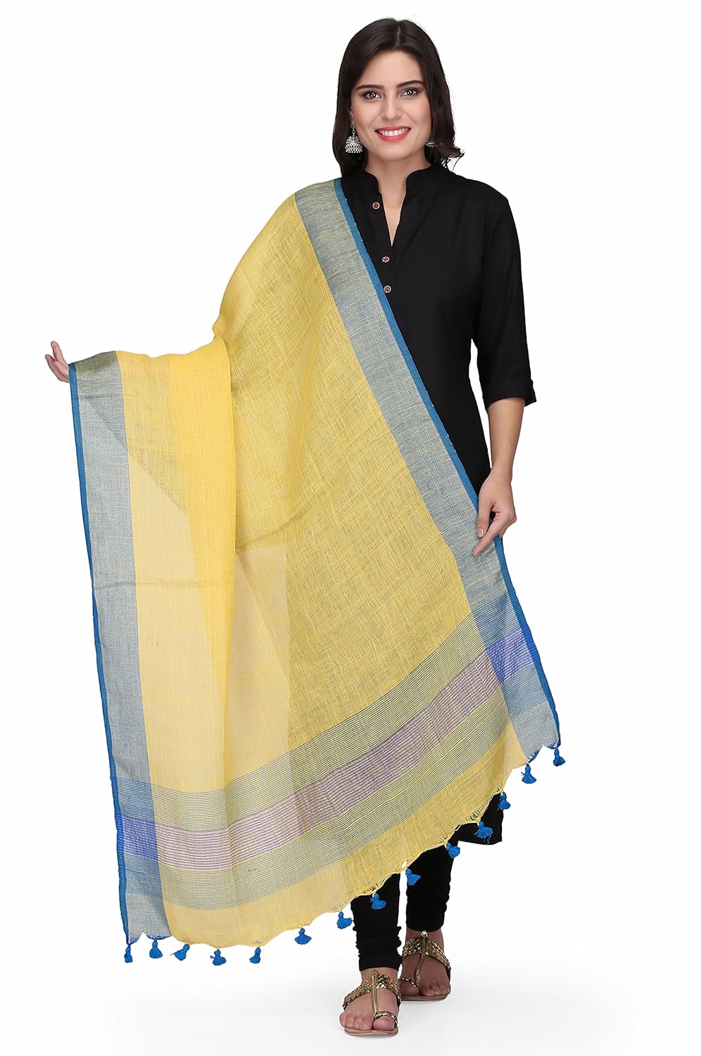 the weave traveller handloom hand woven 2 5 meters zari dupatta for women & girl's