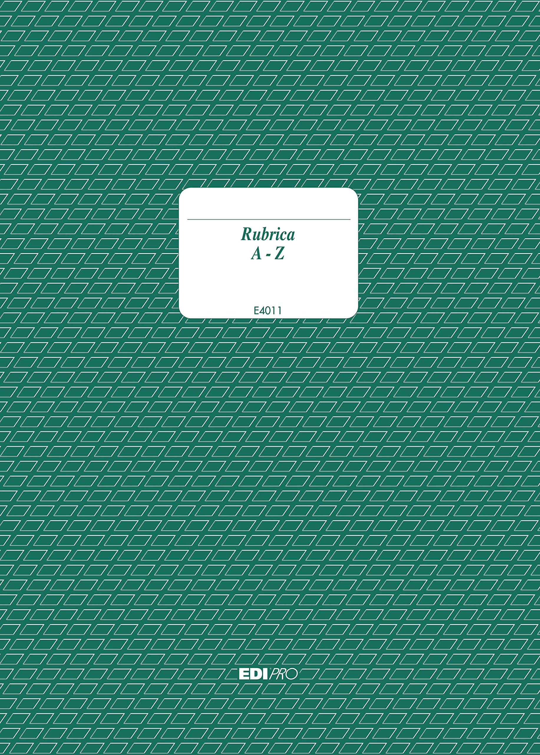 EDIPRO - E4011 - Address Book with Spiral and Plastic Indexes 30 Sheets f.to 24x17