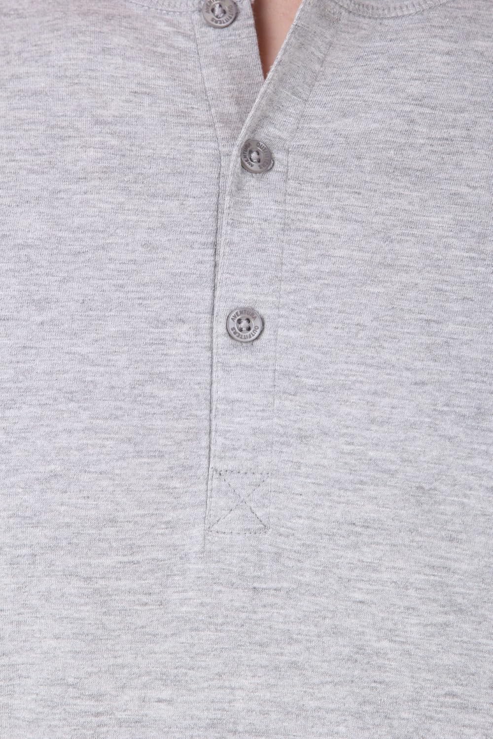 aventura outfitters men's henley full sleeves (light grey)