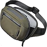 ALPAKA Bravo Waist Pack - 2L,Heavy-duty Durable Sling Bag for Men Fits an iPad Mini, Nintendo Switch, Electronics Organizer - Versatile Carrying Case - Weatherproof Axoflux Army Green 600D Fabric