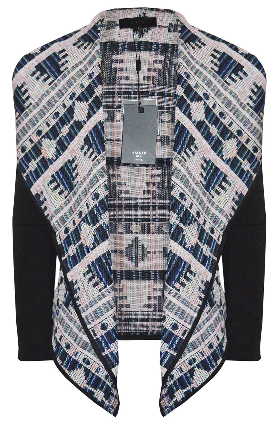 Womens Ladies New Canvas Aztec Design Weave Knit Jacket Cardigan