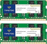 Timetec 32GB DDR4 2400MHz SODIMM Kit 2x16GB PC4-19200 260-Pin Laptop RAM view 3