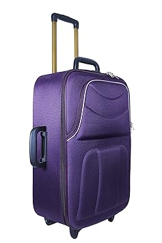 New Jersey Travellers {POLYESTER SOFTSIDED SUITCASE} Dark Purple (20Size) With Pocket