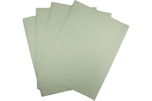 KCS 4 pc of 12" x 18" 14CT Counted Cotton Aida Cloth Cross Stitch Fabric (Light Green)