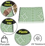 ARSUK Outdoor Plastic Rug 150x100cm Weatherproof Reversible Pattern view 9