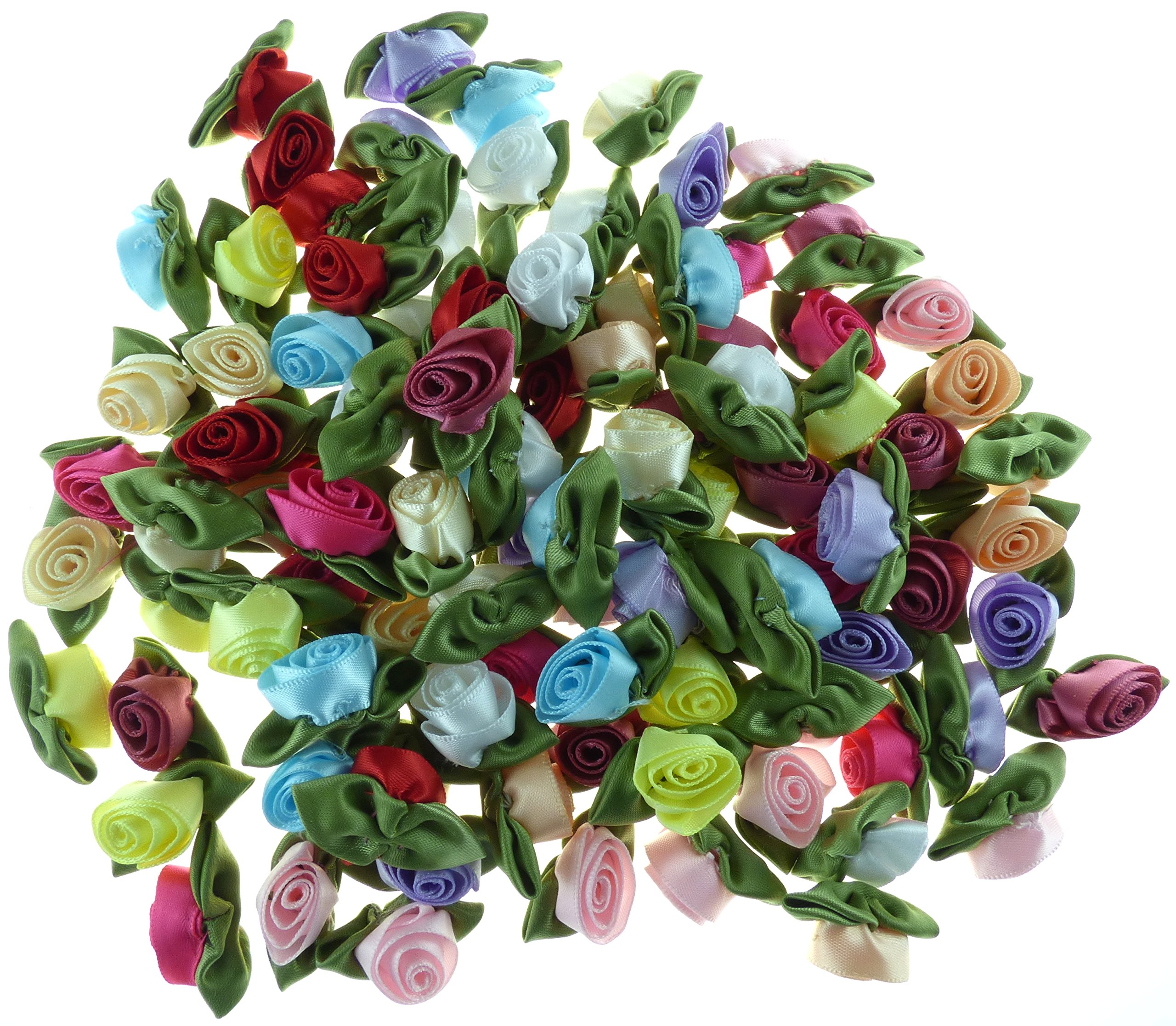 Personal Impressions Assorted 1-Large Ribbon Roses Pack, Satin, Multi-Colour, 13.8 x 10.6 x 4 cm