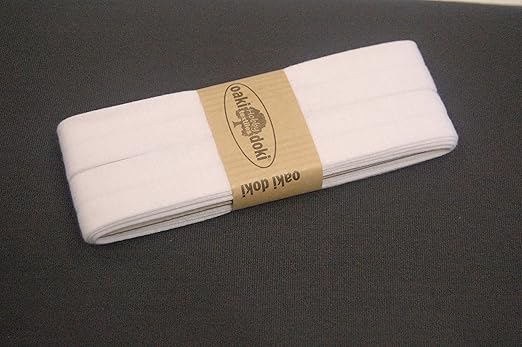 3m Jersey-Schrägband 40/20mm Nr. 300 Weiß