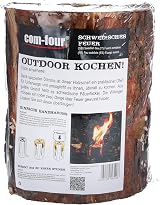 com-four Swedish Fire Log with Wick Campfire Cooking Garden Torch view 6