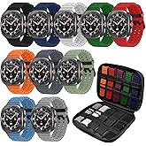 6 Pack Watch Band Compatible for Samsung Galaxy Watch Ultra 47mm Band(2025/2024), Adjustable Elastic Breathable Replacement Strap for Samsung Galaxy Watch Ultra Women Men