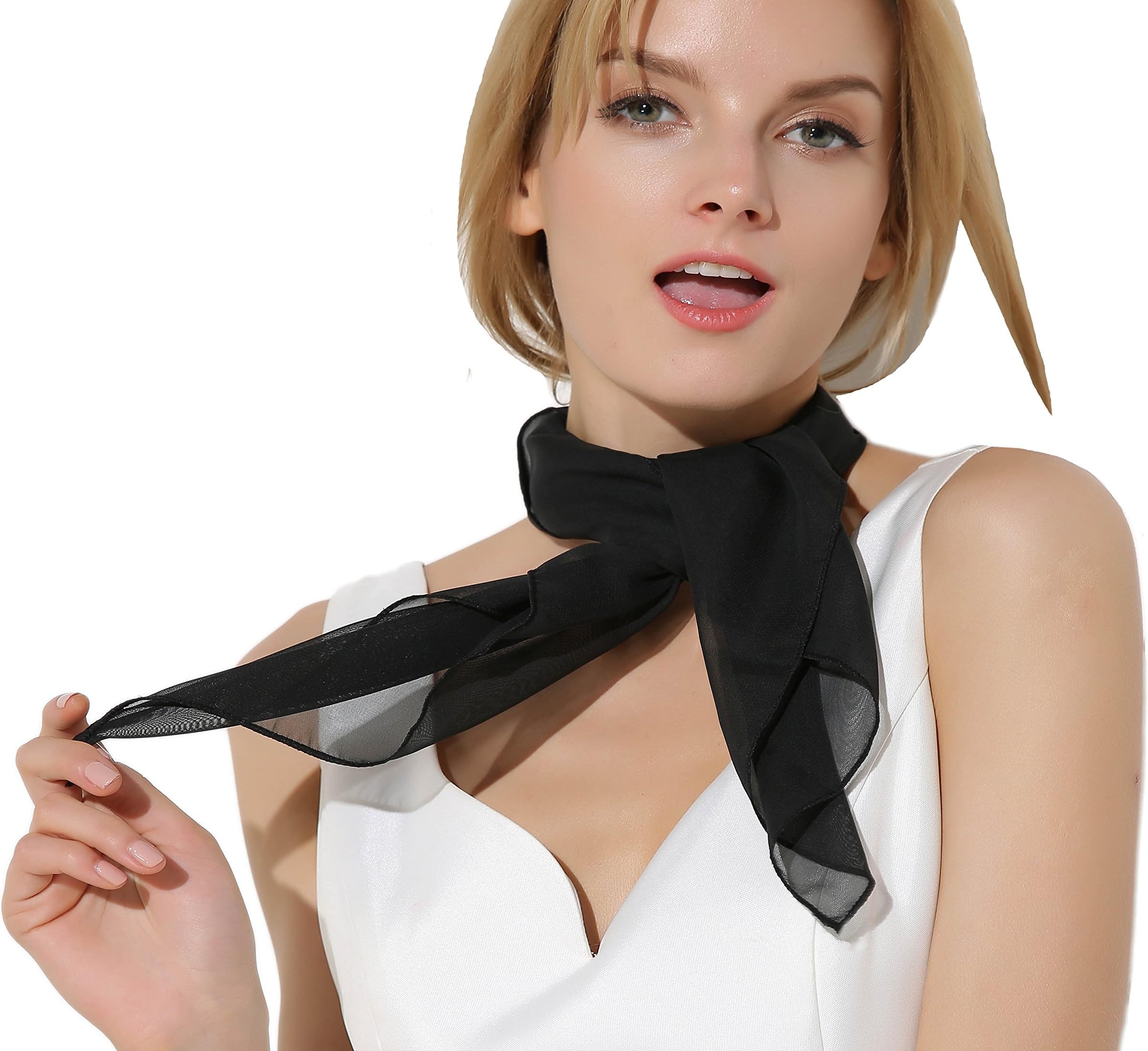 Sheer Chiffon Scarf 26"x26" Square