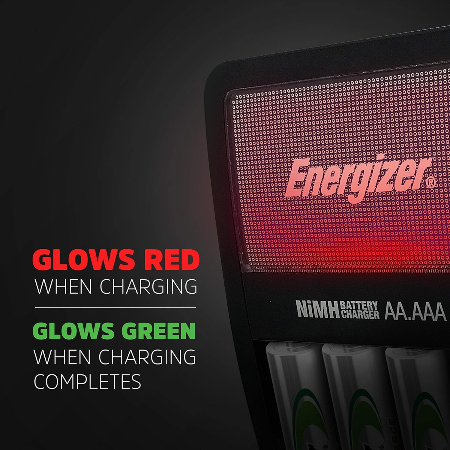 Energizer Rechargeable AA and AAA Battery Charger (Recharge Value) with 4 AA NiMH Rechargeable Batteries: Electronics