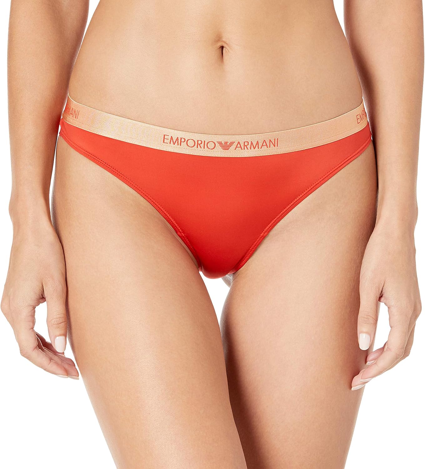 Emporio Armani Women's Microfiber Brazilian Brief Bikini Style