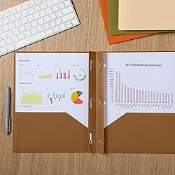 Mr. Pen- Plastic Folders with Pockets and Prongs, 5