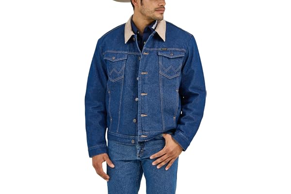 Wrangler Men's Cowboy Cut Western Lined Denim Jacket