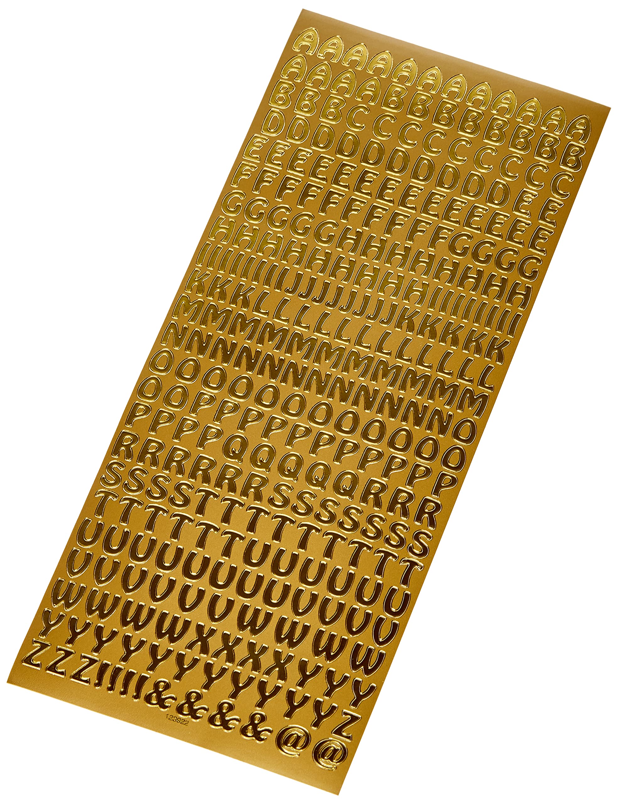 Anitas Outline Stickers, Capital Letters, Gold, For Scrapbooking, Card Making, Kids Play, Homework, Art, Craft, Embelish, Decorative, Paper, Card, Glass, Metal, Plastic, Foam — image 1
