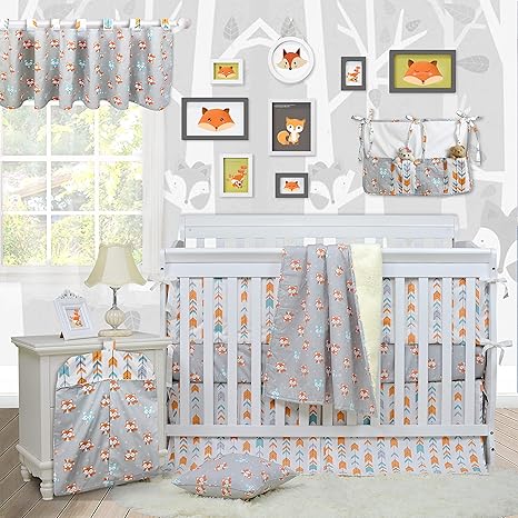 fox crib bedding boy