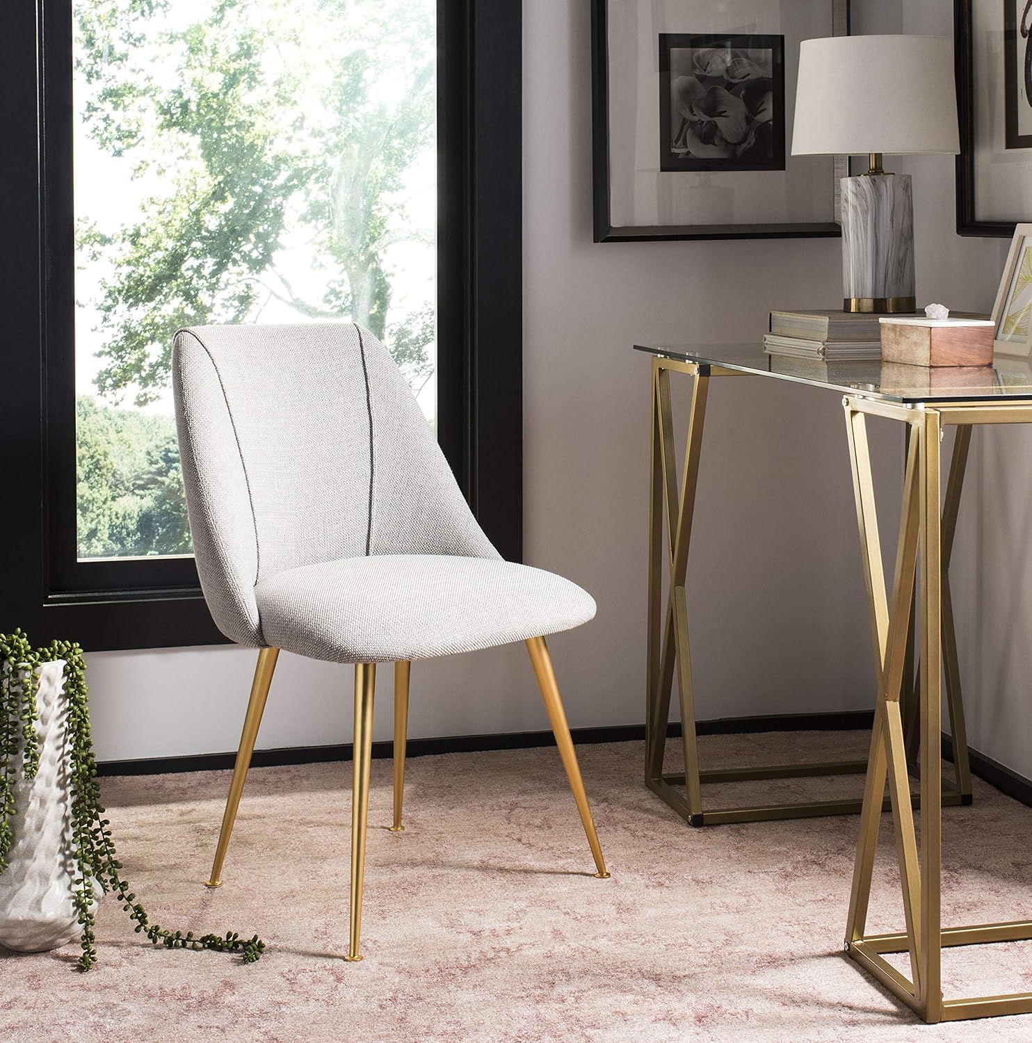 Light grey dining room