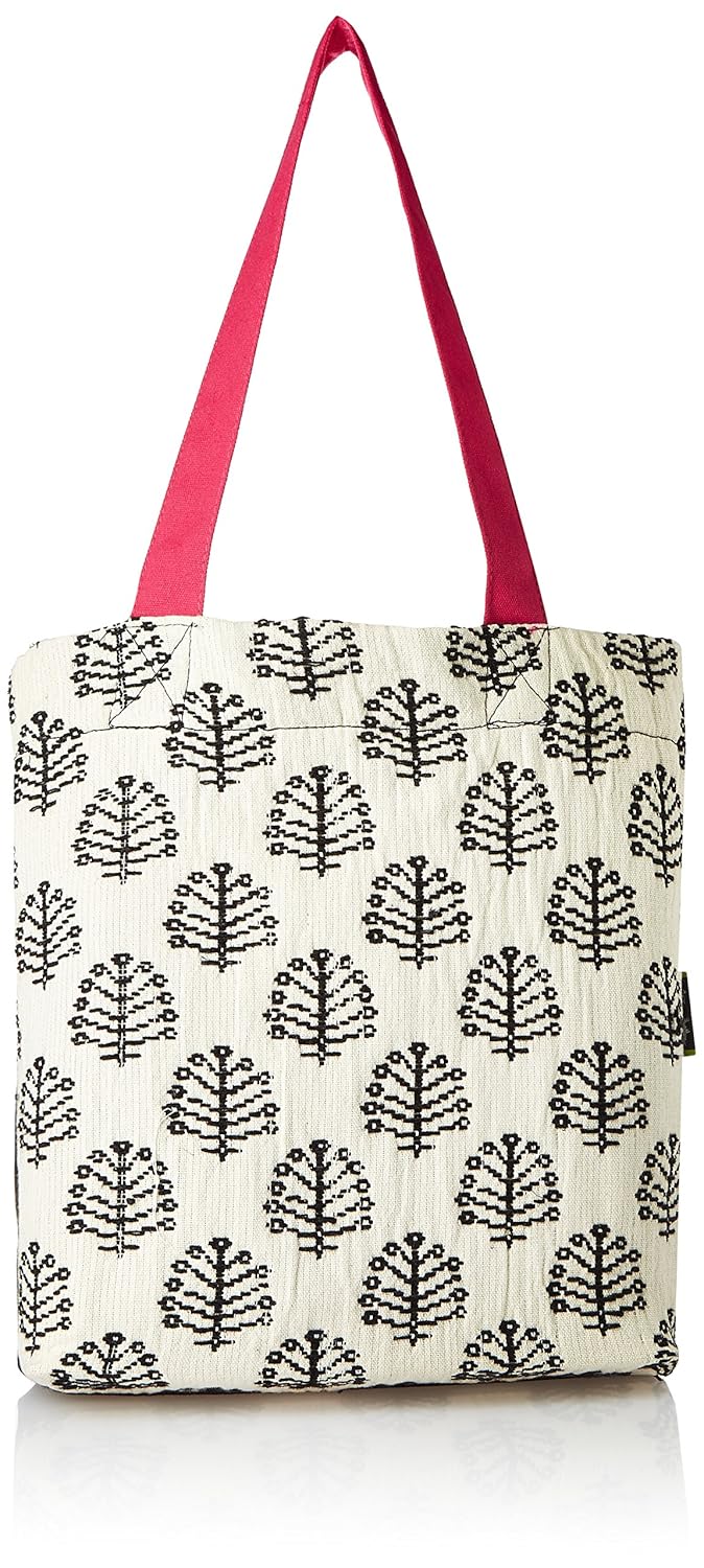kanvas katha women's jacquard tote (kkjb001)
