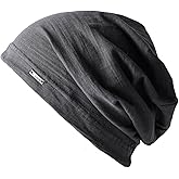 CHARM Cotton Summer Beanie for Men & Women - Slouchy Lightweight Chemo Headwear for Women, Hipster Fashion Slouchy Hat