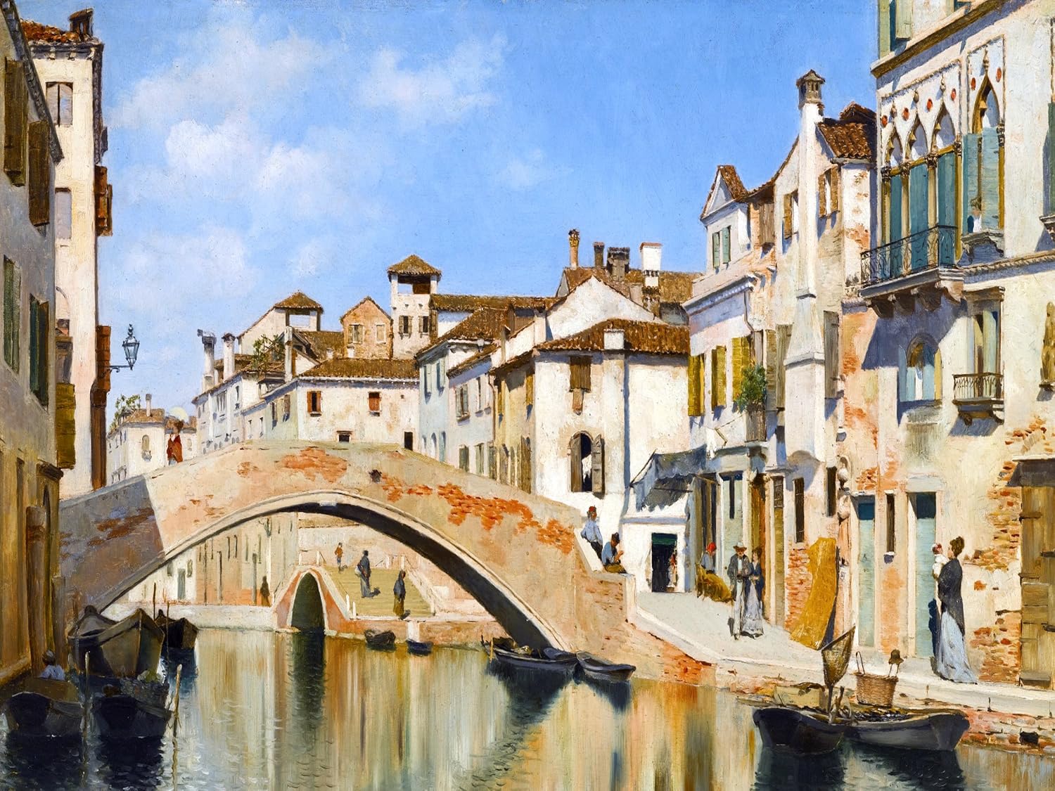 TINTORETTO’S HOUSE VENICE F. Campo bridge Tile Mural Backsplash Marble Ceramic