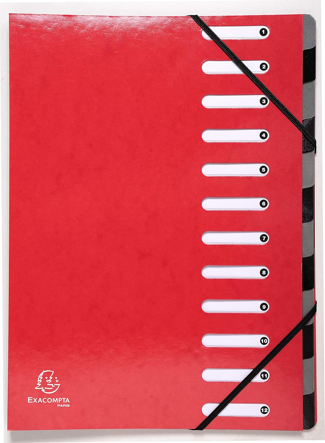 Cartelle Portadocumenti Exacompta - Confezione Da 10, In Cartone Robusto, Colore Rosso