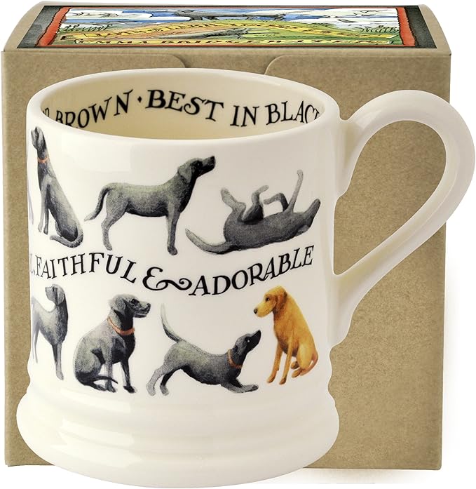 Emma Bridgewater All Over Labrador 1/2 Pint Mug Boxed 1LAB050002