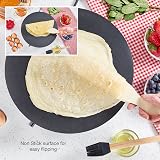 Andrew James Crepe Maker 13 Inch Electric Pancake Griddle 1200W 250°C view 3