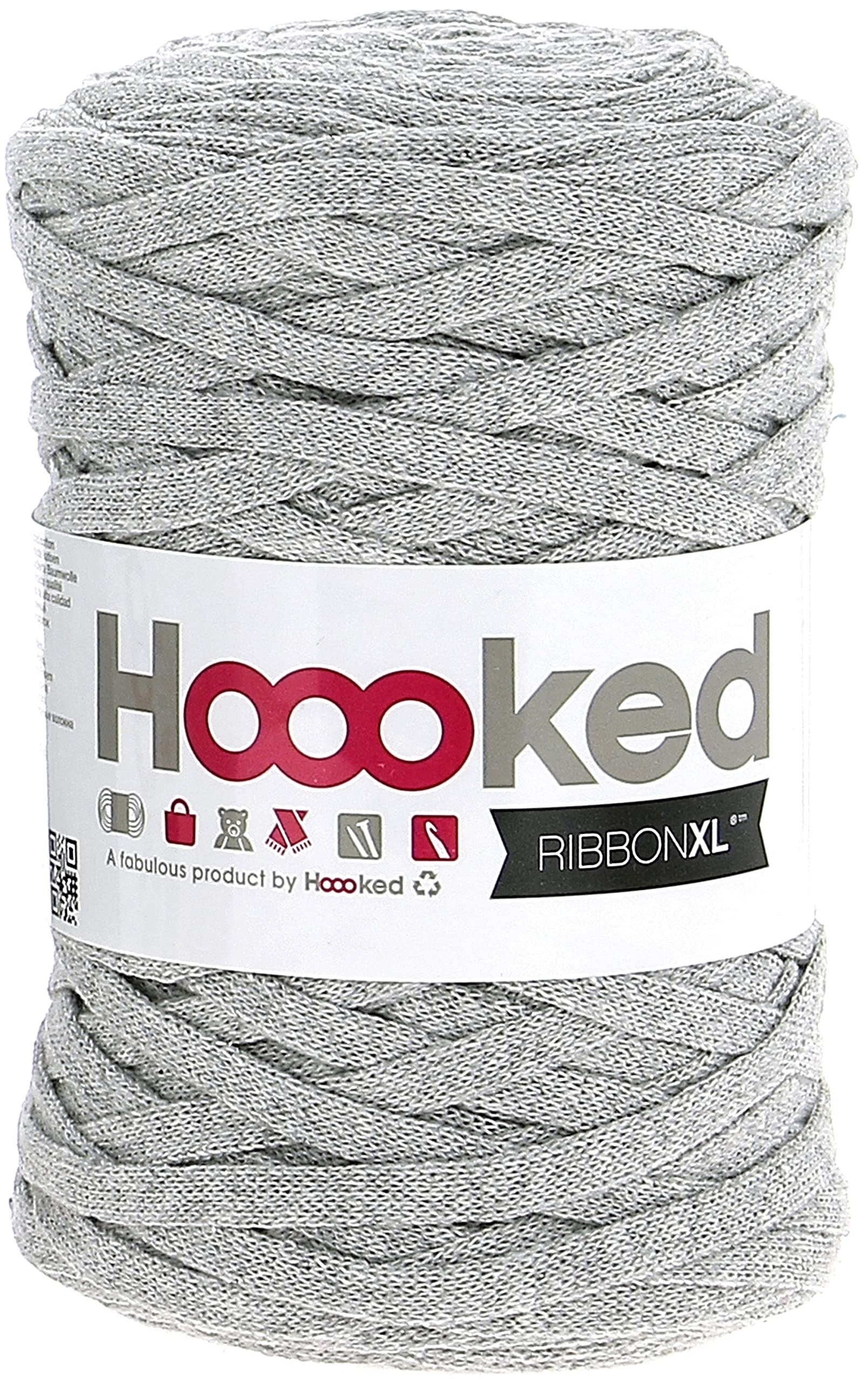 Hoooked Ribbonxl Silver Grey