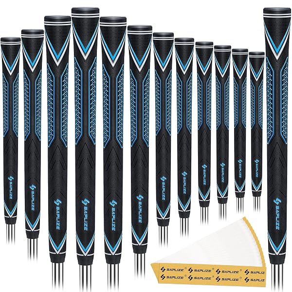 SAPLIZE HIGH-PERFORMANCE RUBBER GOLF GRIPS 13 PACK, HIGH...