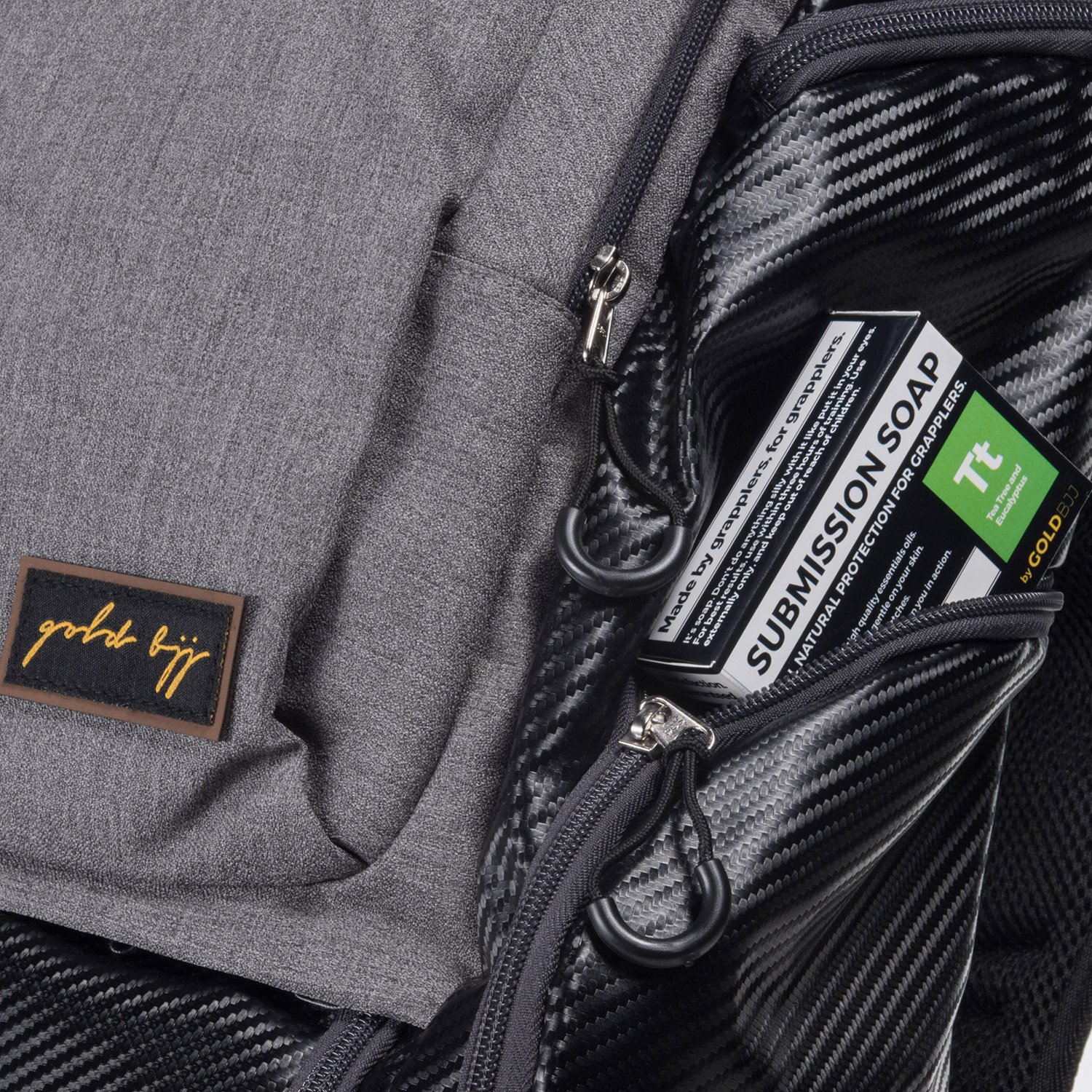 Gold BJJ Jiu Jitsu Backpack Heavy Duty Gym Bag with Waterproof Gi