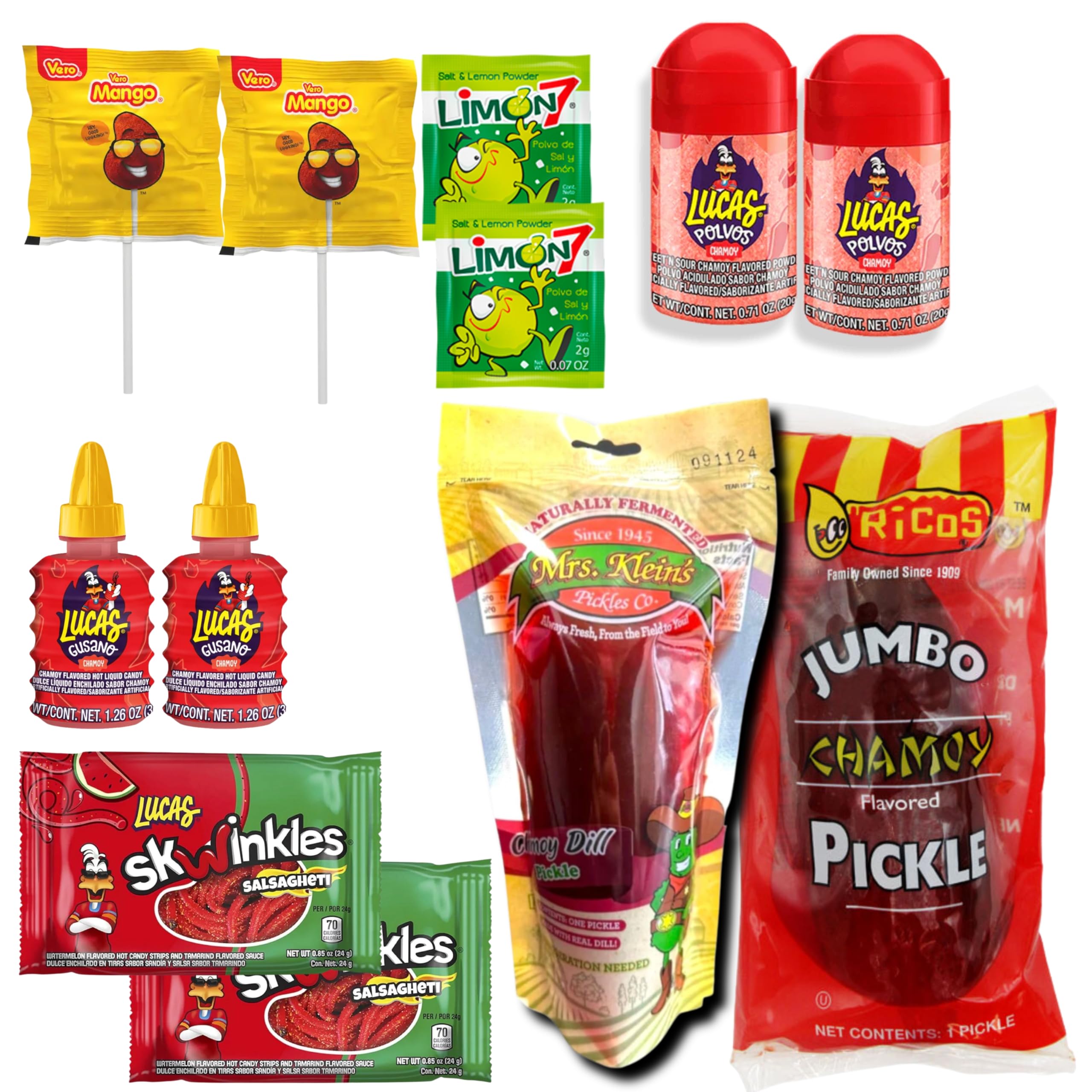 Tiktok Chamoy Pickle Kit with Candy, Includes