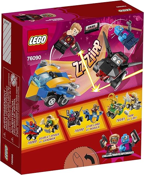 Amazon.com: LEGO Marvel Super Heroes Mighty Micros: Star-Lord vs. Nebula 76090 Building Kit (86 Piece): Toys \u0026 Games