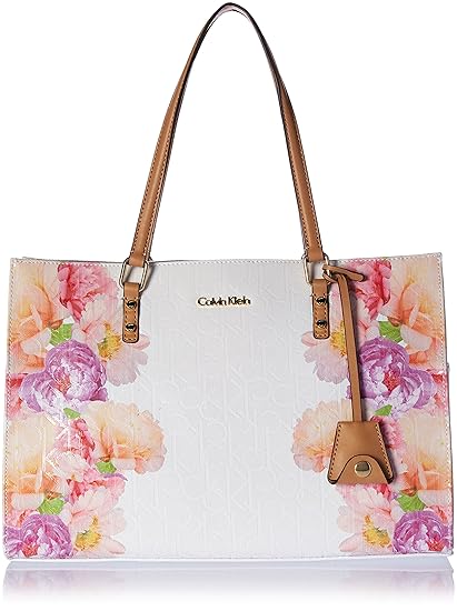 calvin klein purse with flowers