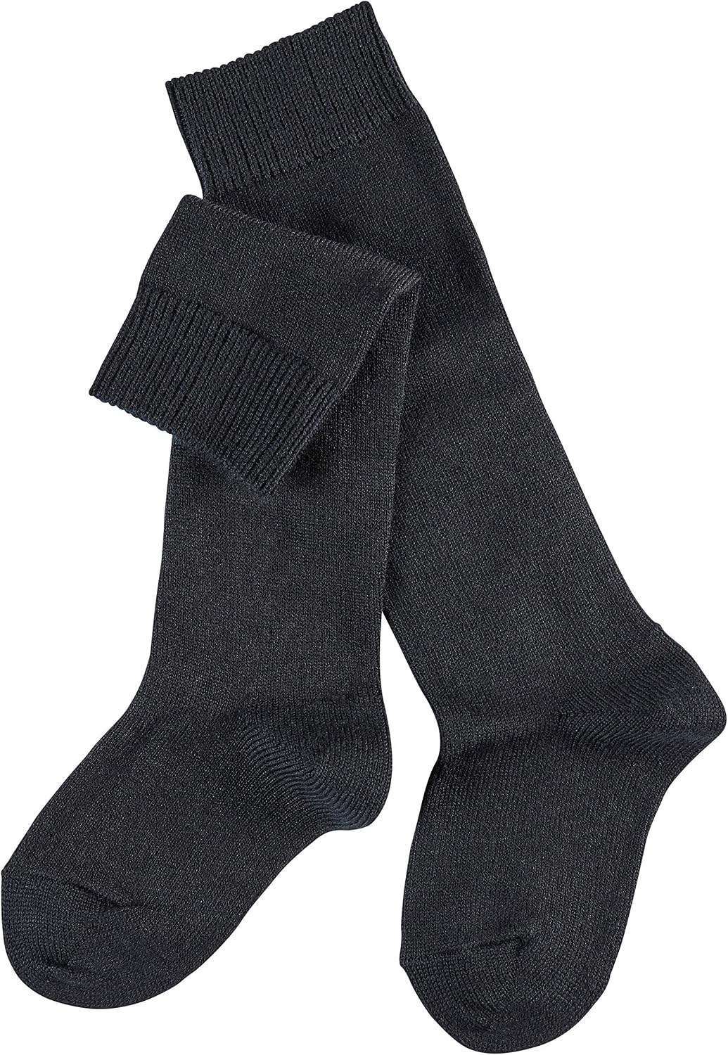 FALKE Unisex Kids Comfort Wool K Kh Thick Warm Long Plain 1 Pair Knee-High Socks, Black 3000, 3-5 - Image 3