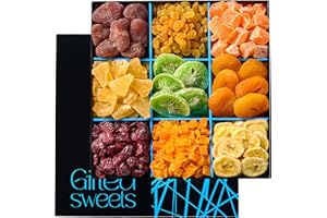 GIFTED SWEETS Dried Fruit Platter - 9 Variety Fruit - Dried Fruit Gift Tray - Healthy Fruit Gift Basket - Gourmet HolidayGift Box