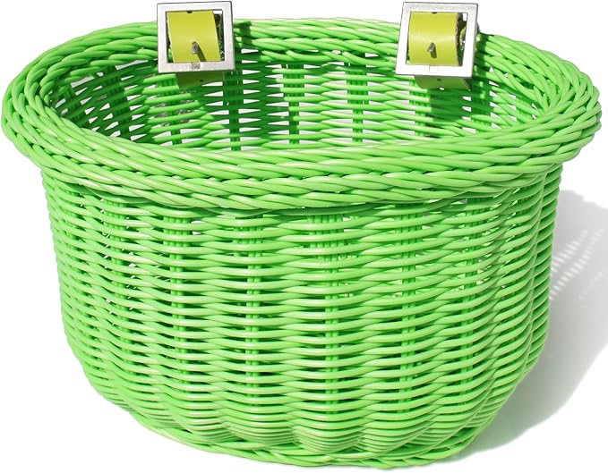 Colorbasket 01235 Kid's Front Handlebar Bike Basket, Green Amazon.co