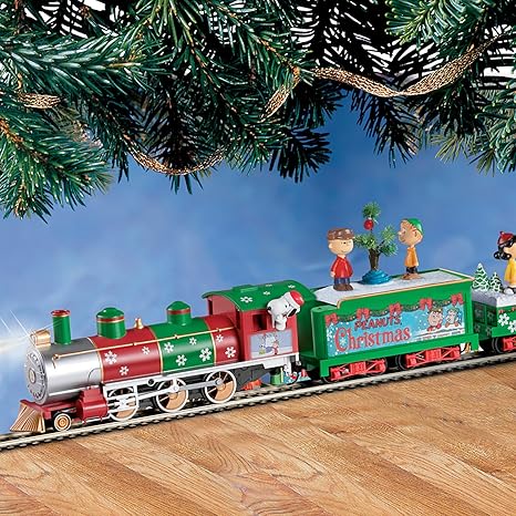 christmas village electric train sets