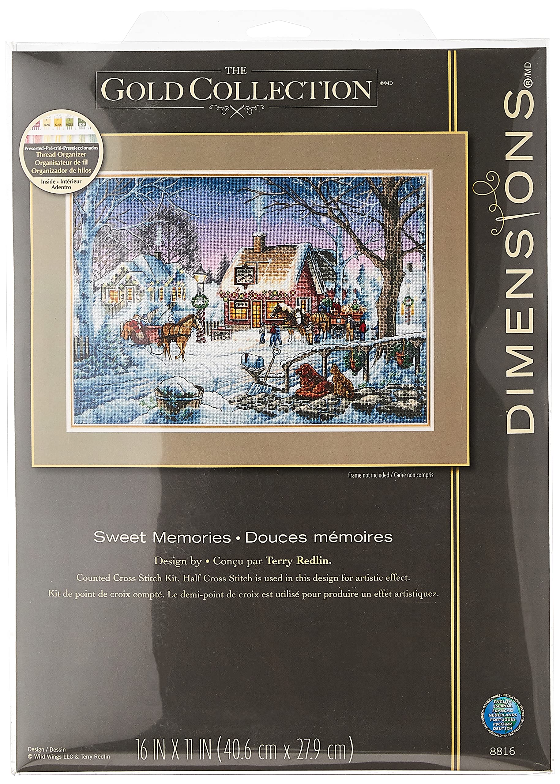 DIMENSIONS Sweet Memories, Cotton, Multi-Colour, 41 x 28 cm