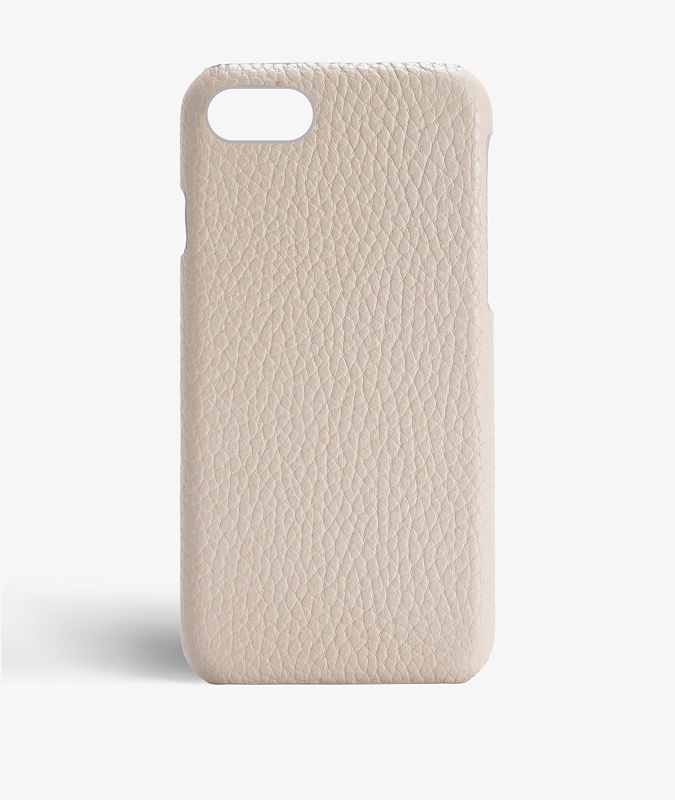 The Case Factory iPhone 7 Plus Real Calf Letaher in Drummed Ivory