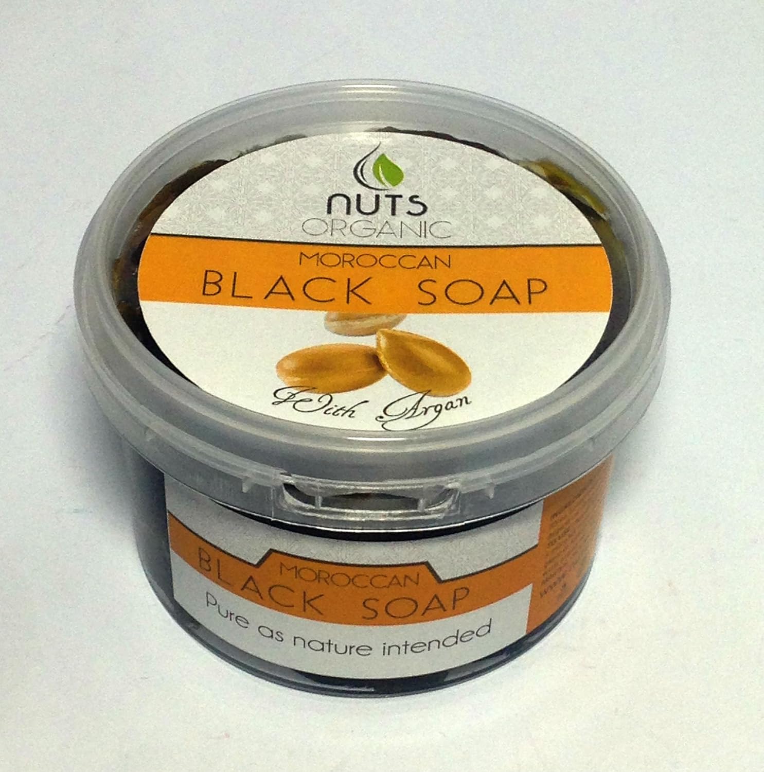 MOROCCAN NATURAL BLACK SOAP WITH ADDED ARGAN OIL FOR SPA & HAMMAM 250g