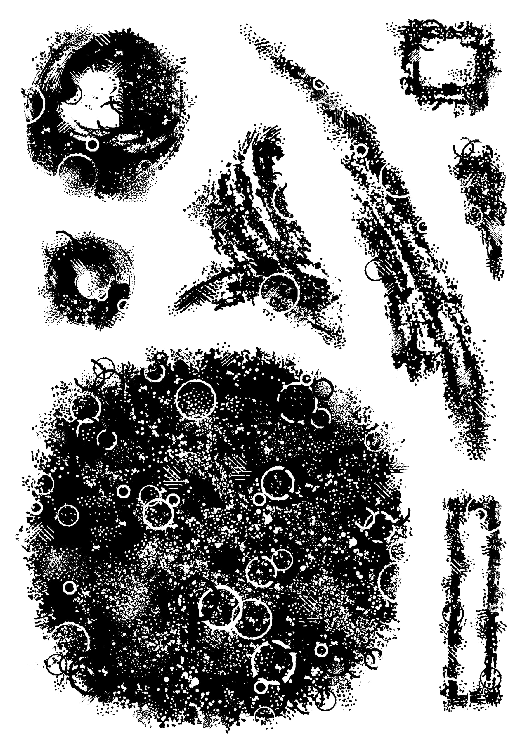 Woodware Francoise Collection-Texture Palette-Clear Stamp Set, A5