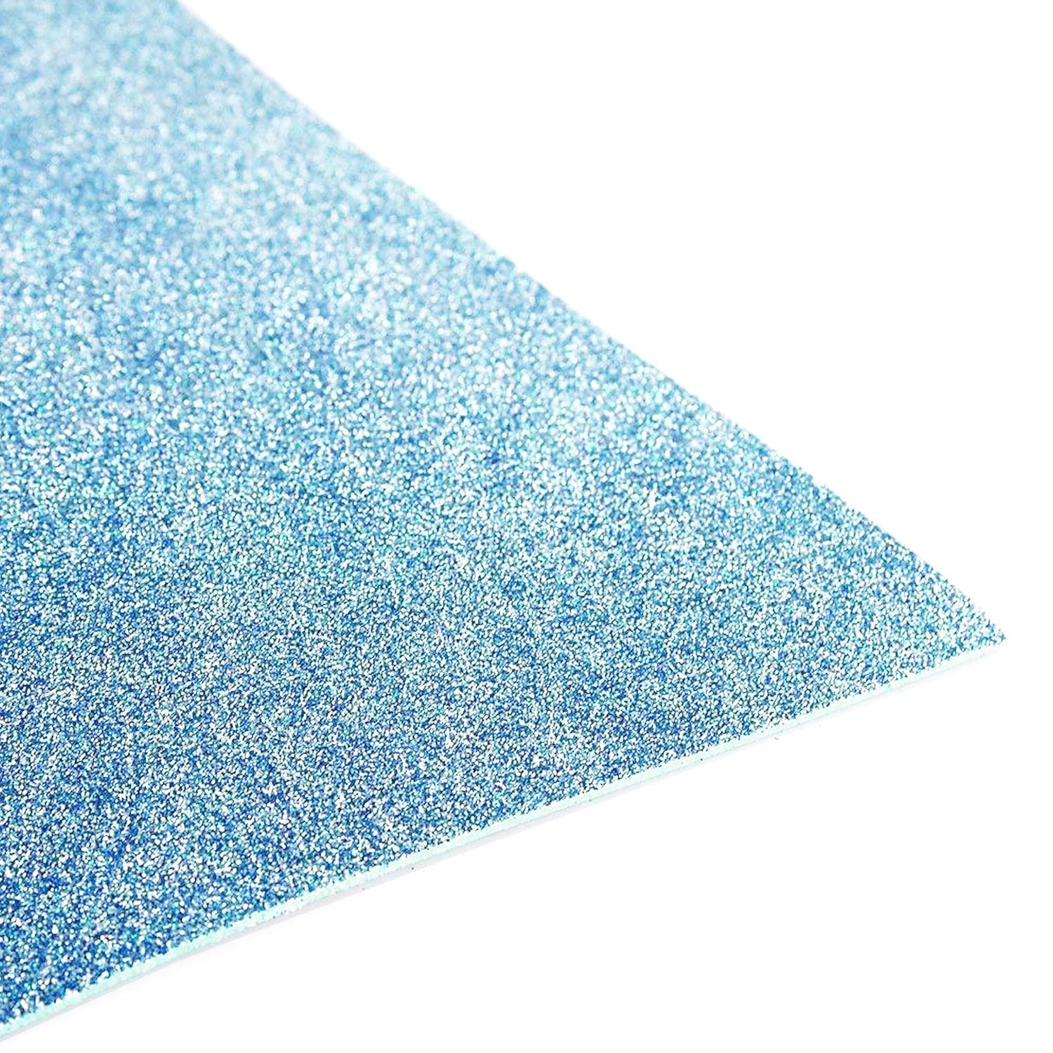 Color Glitter EVA Foam Sheets 10 Pack 12" x 18" Art and