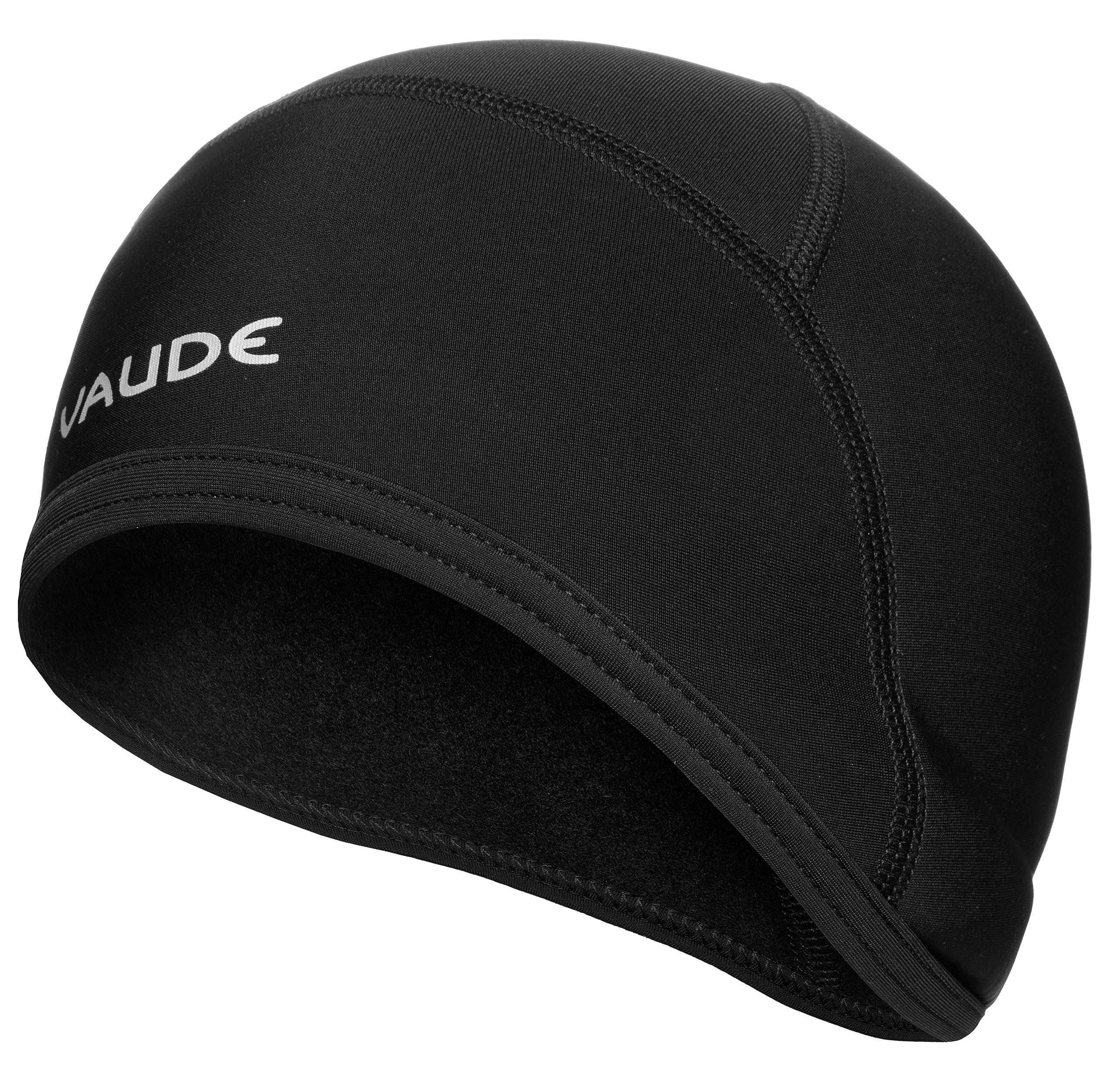 VAUDE Helm Unterziehmütze Bike Warm Cap in Schwarz – Fahrrad Mütze für kalte Tage, Winddichte Helm-Unterziehmütze für Rennrad, MTB und Radtouren, Helm Mütze mit weicher Fleece-Innenseite