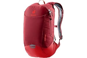 Deuter Junior Bike Backpack, for Road & Gravel Biking/Cycle Touring & Mountain Biking with Superior Breathability - Masala-Cherry