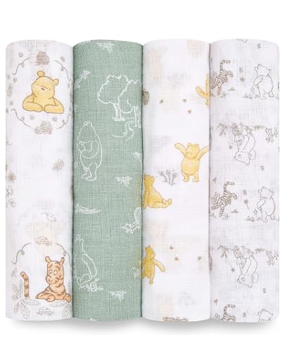 PEHR Organic Muslin Cotton Swaddle – Follow Me Elephant Print, 47" X 47" Baby Blanket - View #12
