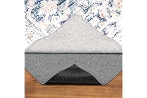 TREETONE Rug Pad - 4' x 6' - 1/8" Thick - Dual Surface Felt + Rubber Gripper - Luxurious Cushioned Rug Pad - Safe for All Floors and Finishes Including Hardwoods