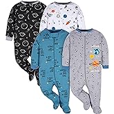 Gerber baby-boys 4 Pack Sleep 'N Play Footie
